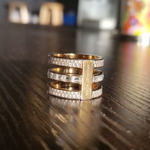 Rose gold Michael Kors Park Avenue triple ring